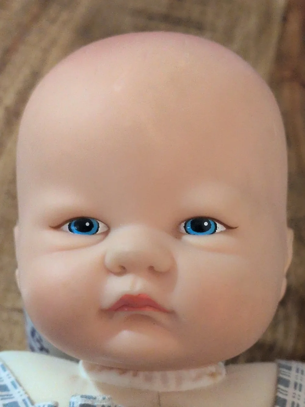 VTG 1986 Playmates Pouty Baby Doll 5188 Blue Sleepy Eyes